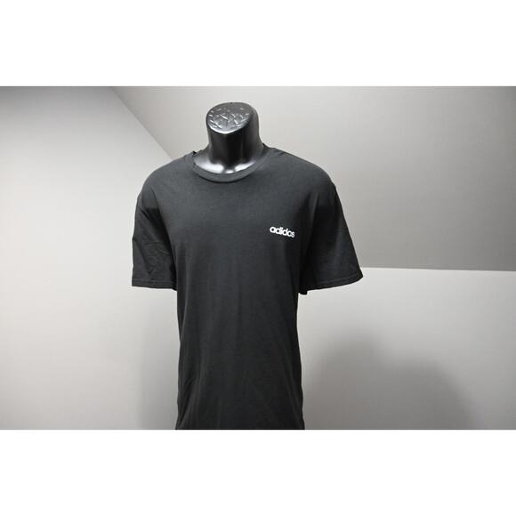 Adidas Tee T Shirt Athletic Black Short Sleeve Mens Size 2XL XXL - Picture 2 of 9